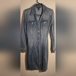 INC International Concepts Light Blue Denim Dress